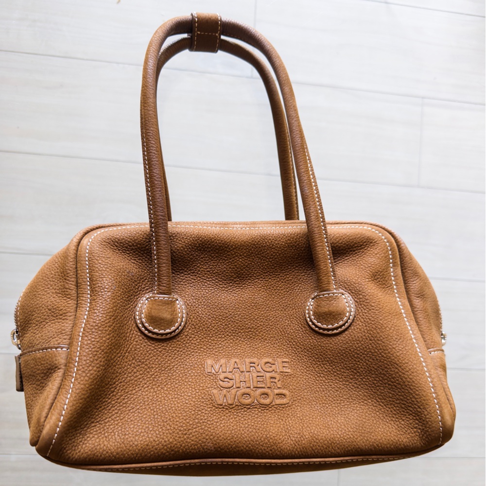 Marge Sherwood Brown soft Leather Handbag